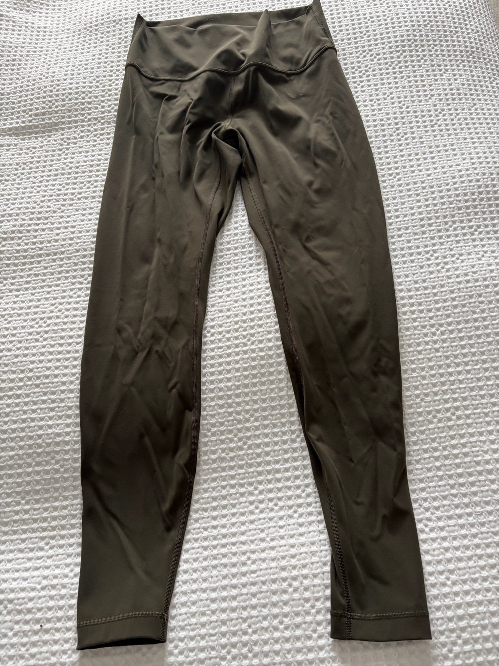 Lululemon High-Waist Olive Green Leggings